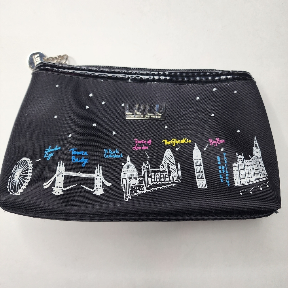 Lulu Guinness Travel or Cosmetic Bag London Big Ben Design